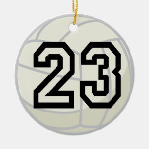Volleyball Player Uniform Number 23 Ornament