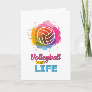 Volleyball Player Volleyball Beach Team Gift Idea Card
