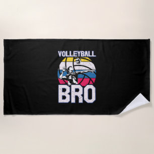 Volleyball Player Volleyball Bro Beach Towel