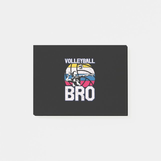 Volleyball Player | Volleyball Bro Post-it Notes (Front)