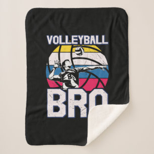 Volleyball Player   Volleyball Bro Sherpa Blanket