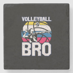 Volleyball Player Volleyball Bro Stone Coaster