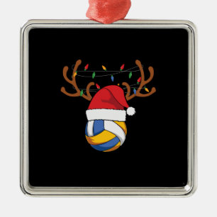 Volleyball Player Volleyball Christmas Metal Ornament