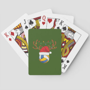 Volleyball Player Volleyball Christmas Playing Cards