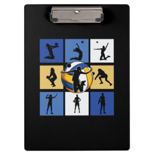 Volleyball Player Volleyball Circle Clipboard