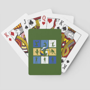 Volleyball Player Volleyball Circle Playing Cards