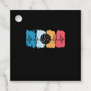 Volleyball Player Volleyball Heartbeat Favour Tags