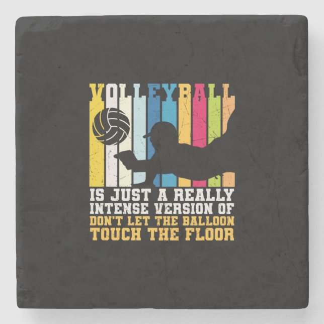 Volleyball Player | Volleyball Is Just A Really Stone Coaster (Front)