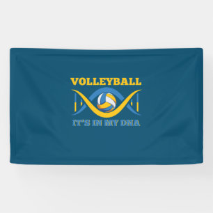 Volleyball Player   Volleyball It Is In My Dna Banner