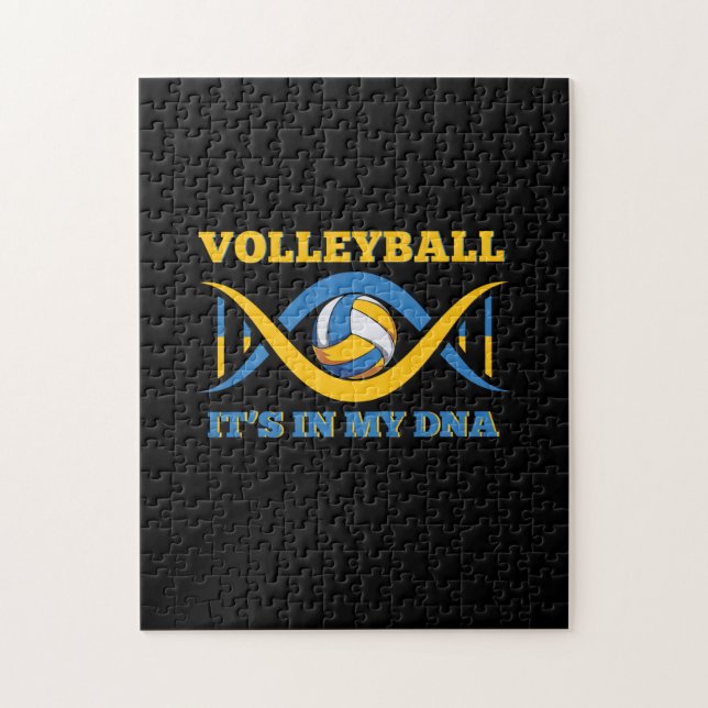 Volleyball Player | Volleyball It Is In My Dna Jigsaw Puzzle (Vertical)