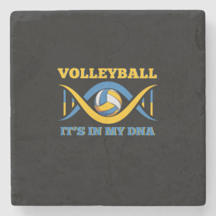 Volleyball Player Volleyball It Is In My Dna Stone Coaster