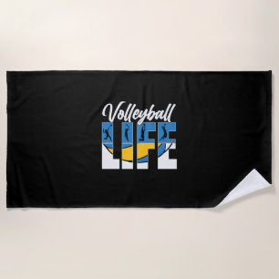 Volleyball Player Volleyball Life Beach Towel
