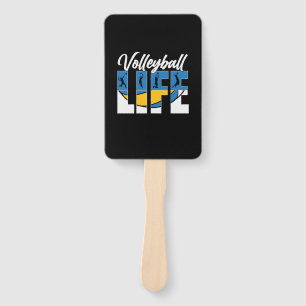 Volleyball Player Volleyball Life Hand Fan