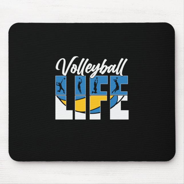 Volleyball Player | Volleyball Life Mouse Pad (Front)