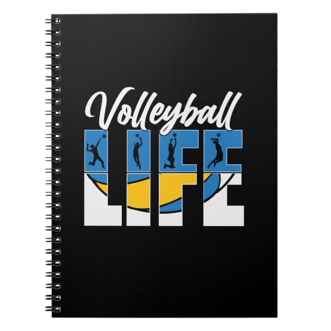 Volleyball Player | Volleyball Life Notebook (Front)
