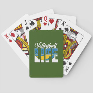 Volleyball Player   Volleyball Life Playing Cards
