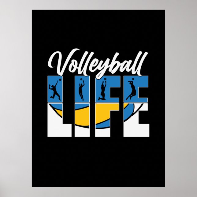 Volleyball Player | Volleyball Life Poster (Front)