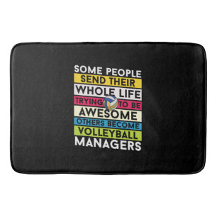Volleyball Player Volleyball Managers Bath Mat