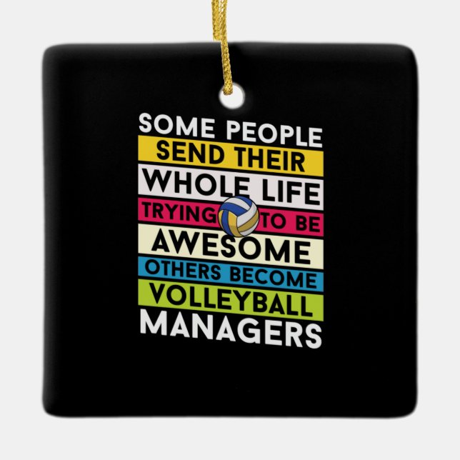 Volleyball Player | Volleyball Managers Ceramic Ornament (Front)