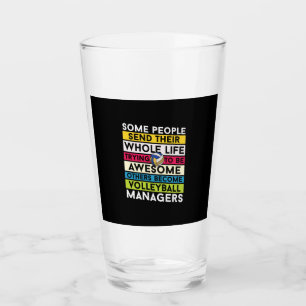 Volleyball Player Volleyball Managers Glass
