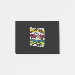 Volleyball Player   Volleyball Managers Post-it Notes