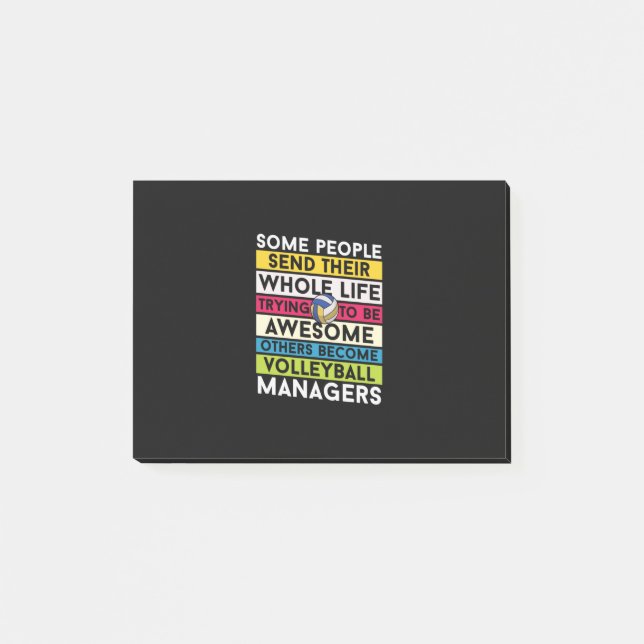 Volleyball Player | Volleyball Managers Post-it Notes (Front)
