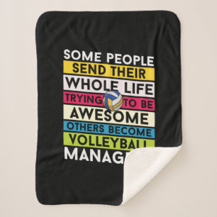 Volleyball Player   Volleyball Managers Sherpa Blanket