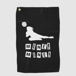 Volleyball Player Volleyball Mine Golf Towel