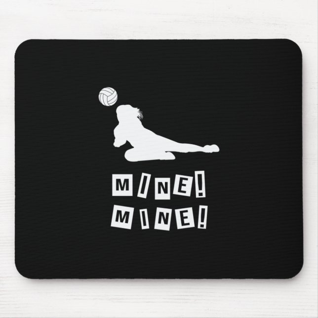 Volleyball Player | Volleyball Mine Mouse Pad (Front)
