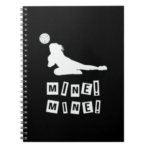 Volleyball Player Volleyball Mine Notebook