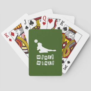 Volleyball Player Volleyball Mine Playing Cards