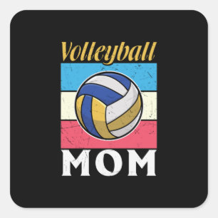 Volleyball Player Volleyball Mum Square Sticker