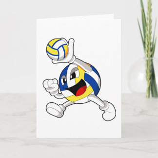 Volleyball player with Volleyball Card