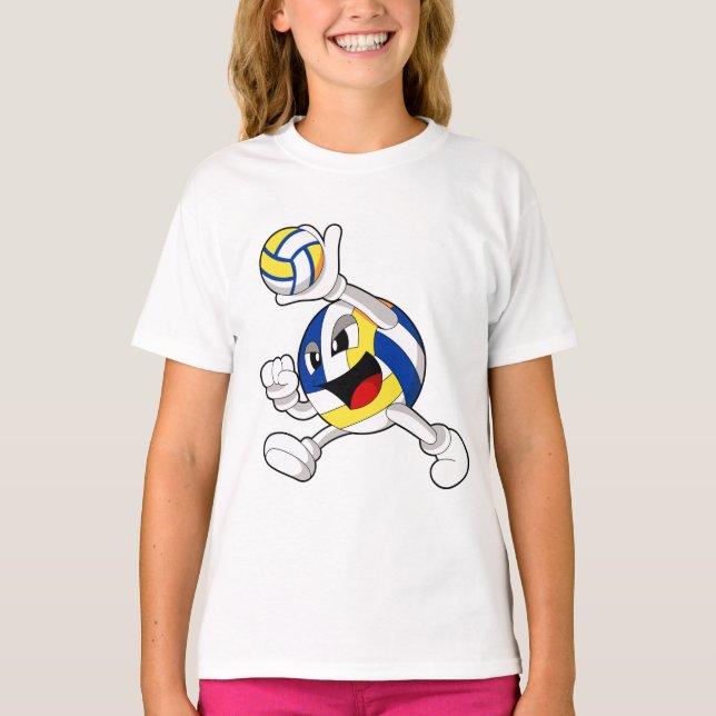 Volleyball player with Volleyball T-Shirt (Front)