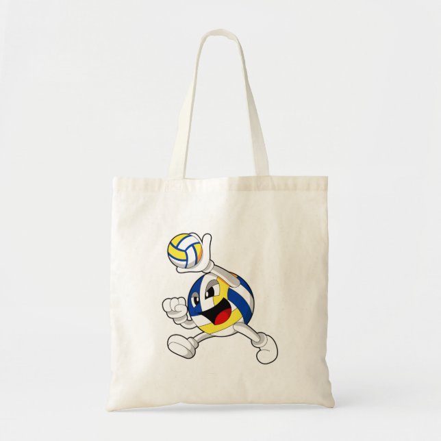 Volleyball player with Volleyball Tote Bag (Front)