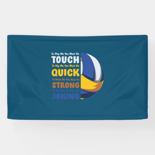 Volleyball Player | You Must Be Strong Banner (Horizontal)
