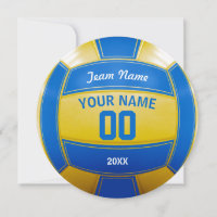 Volleyball Player's Name Year Team Blue and Yellow