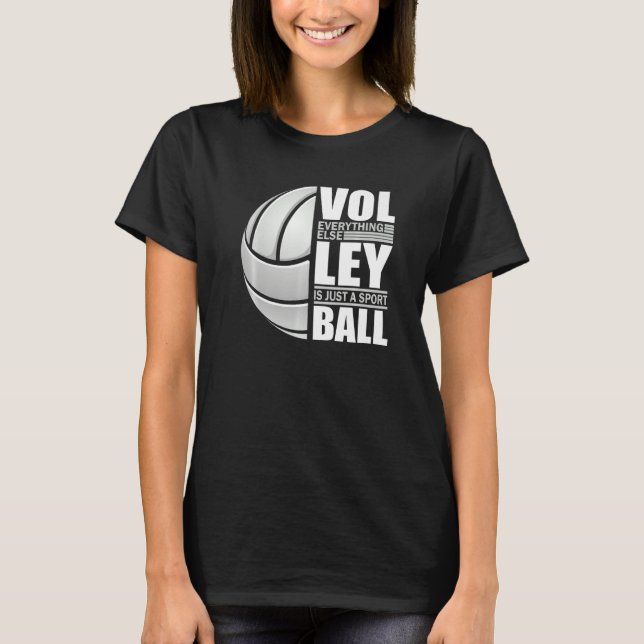 Volleyball Players Volleyball Team Graphic Sports  T-Shirt (Front)