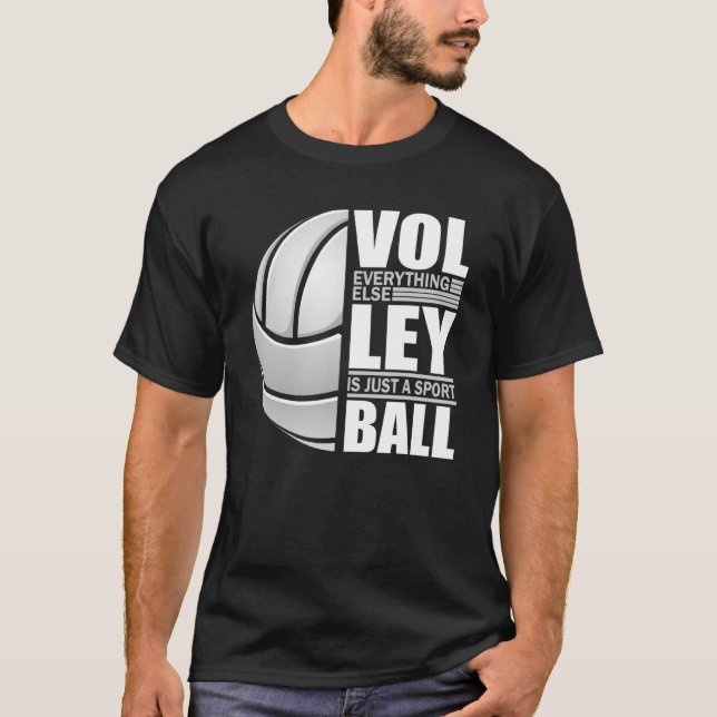 Volleyball Players Volleyball Team Graphic Sports  T-Shirt (Front)