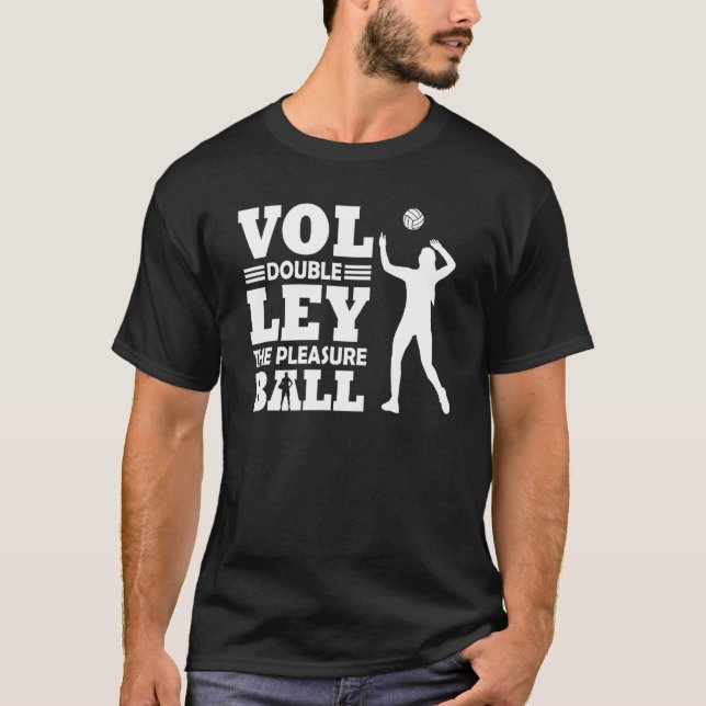 Volleyball Players Volleyball Team Graphic Sports  T-Shirt (Front)