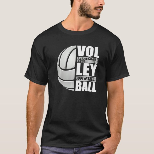 Volleyball Players Volleyball Team Graphic Sports  T-Shirt (Front)
