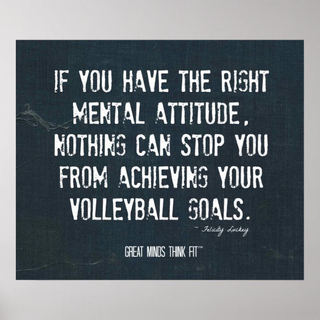 Volleyball Poster 003 - Denim Inspiration (Front)