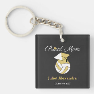 Volleyball Proud Mum graduate class of 2022  Key Ring
