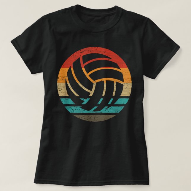 Volleyball Retro Style Vintage 685 T-Shirt (Design Front)