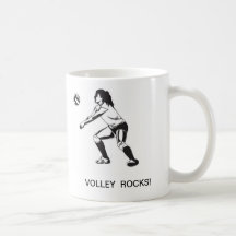 VOLLEYBALL ROCKS! Coffee Mug