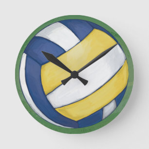 Volleyball Round Clock