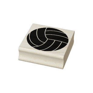 Volleyball Rubber Stamp