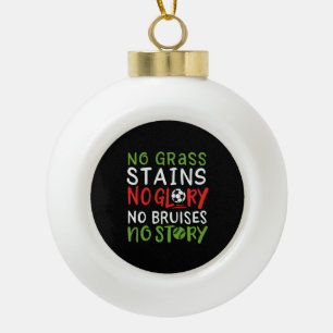 Volleyball Saying Ceramic Ball Christmas Ornament