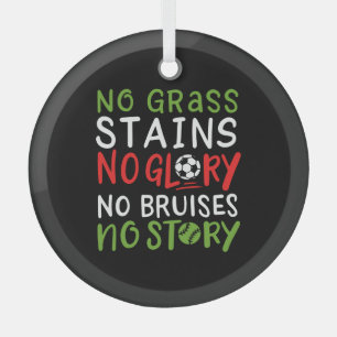 Volleyball Saying Glass Tree Decoration