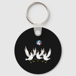 Volleyball Seagulls Funny Beach Srts Key Ring